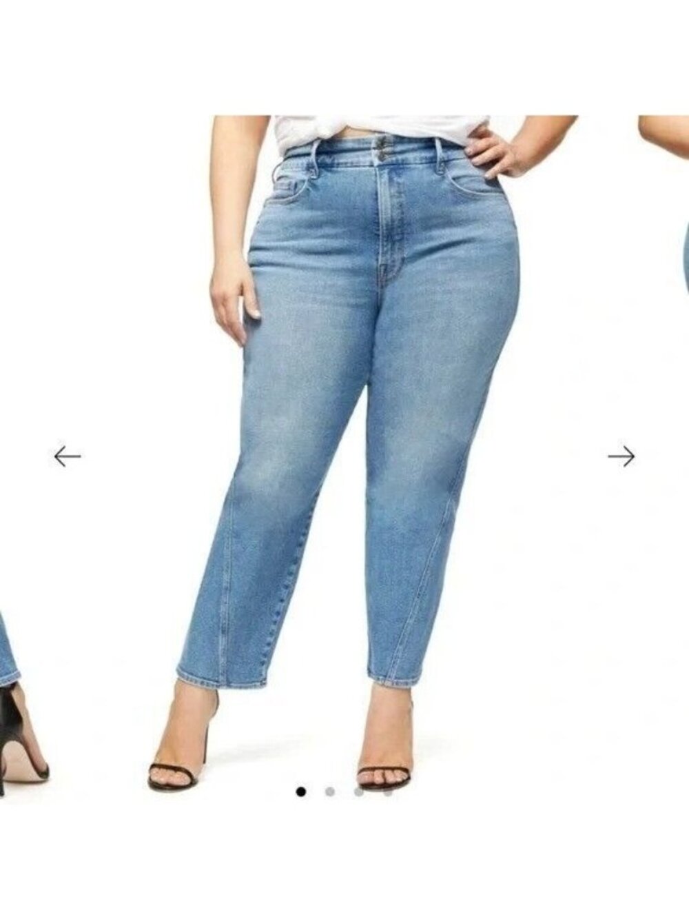 Good American Jeans Womens Plus Size 20 Denim Classic Timeless American